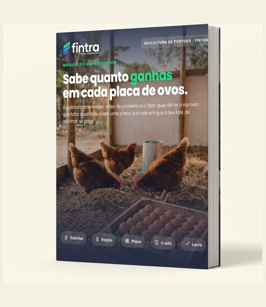 Capa do Manual Fintra de Avicultura de postura